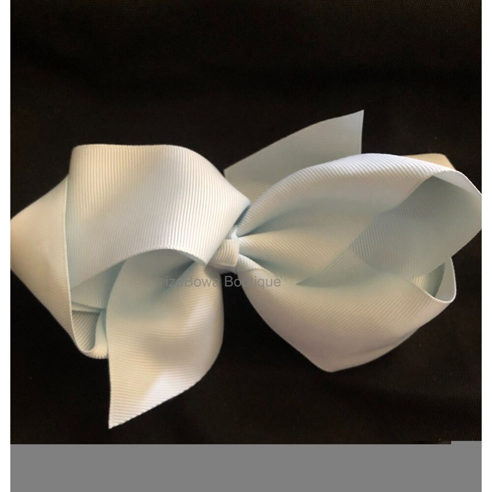 Ice Blue 6" Boutique Bow  4B2270  Handmade NWT Boutique